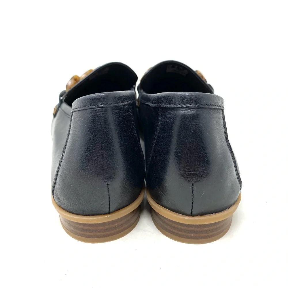 Clarks Sarafyna Iris Loafer Black Leather Comfort Wide Comfort Office Slip On
